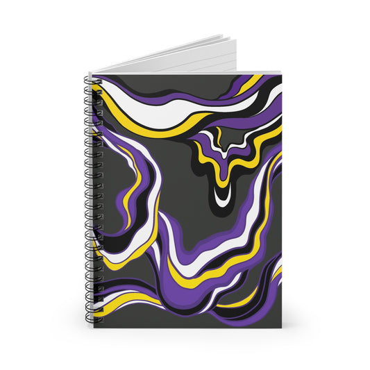 Abstract Spiral Notebook Non-binary Pride