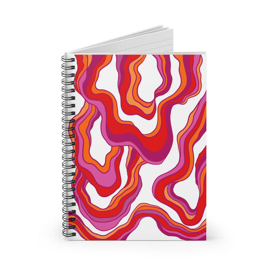 Abstract Spiral Notebook Lesbian Pride