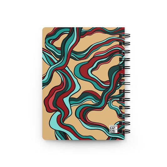 Artistic Spiral Bound Journal Drip Five