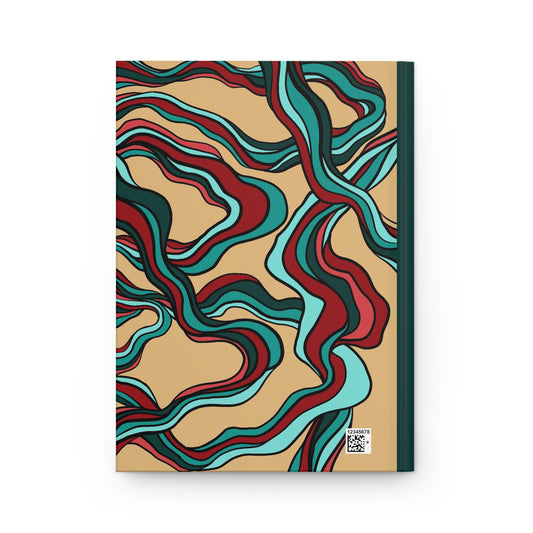Abstract Hardcover Journal Five