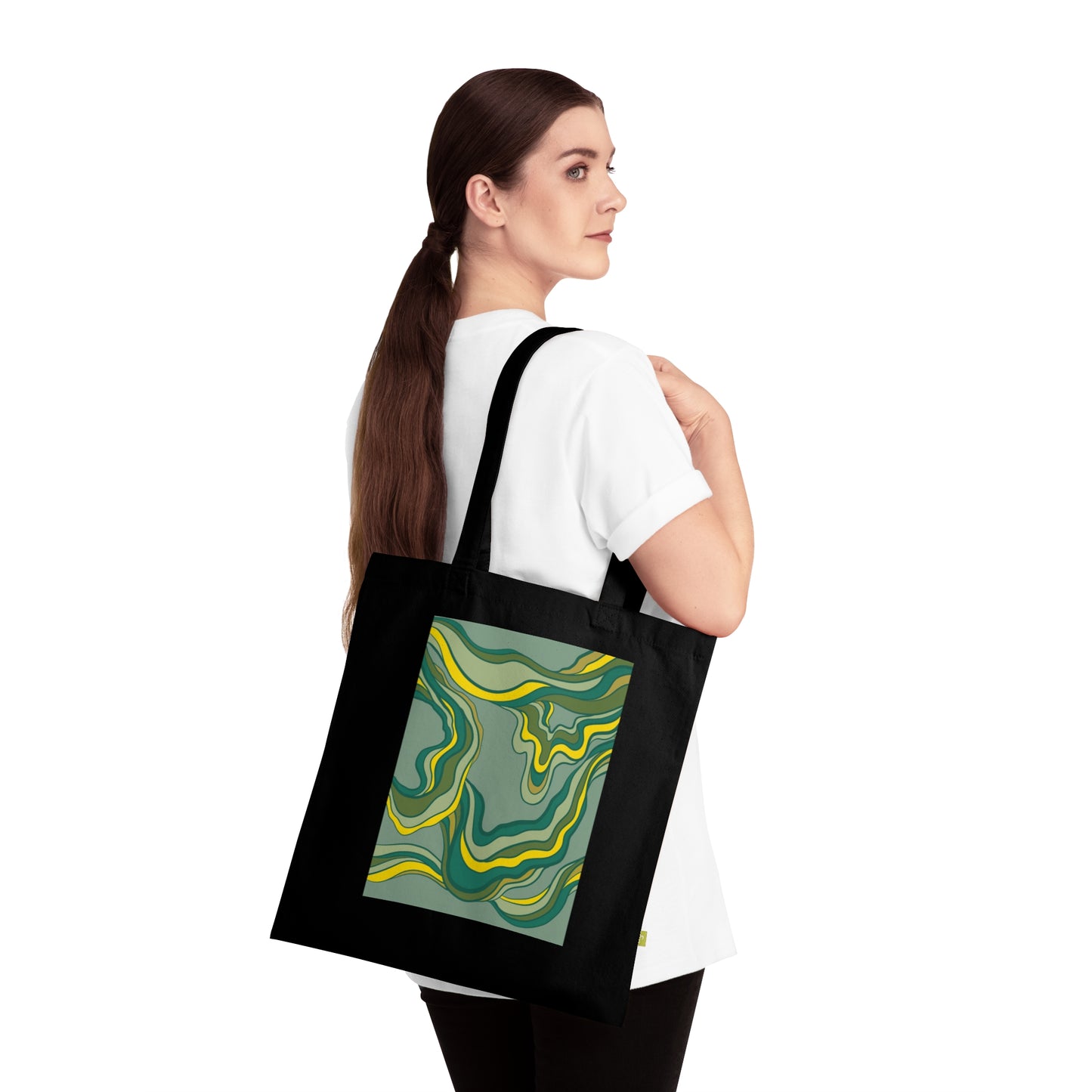 Organic Cotton Tote Abstract Four