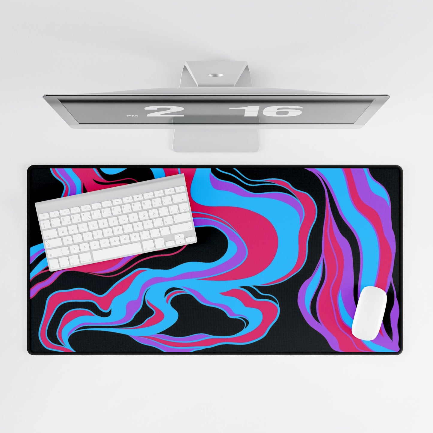 Abstract Desk Mat Large Drip One