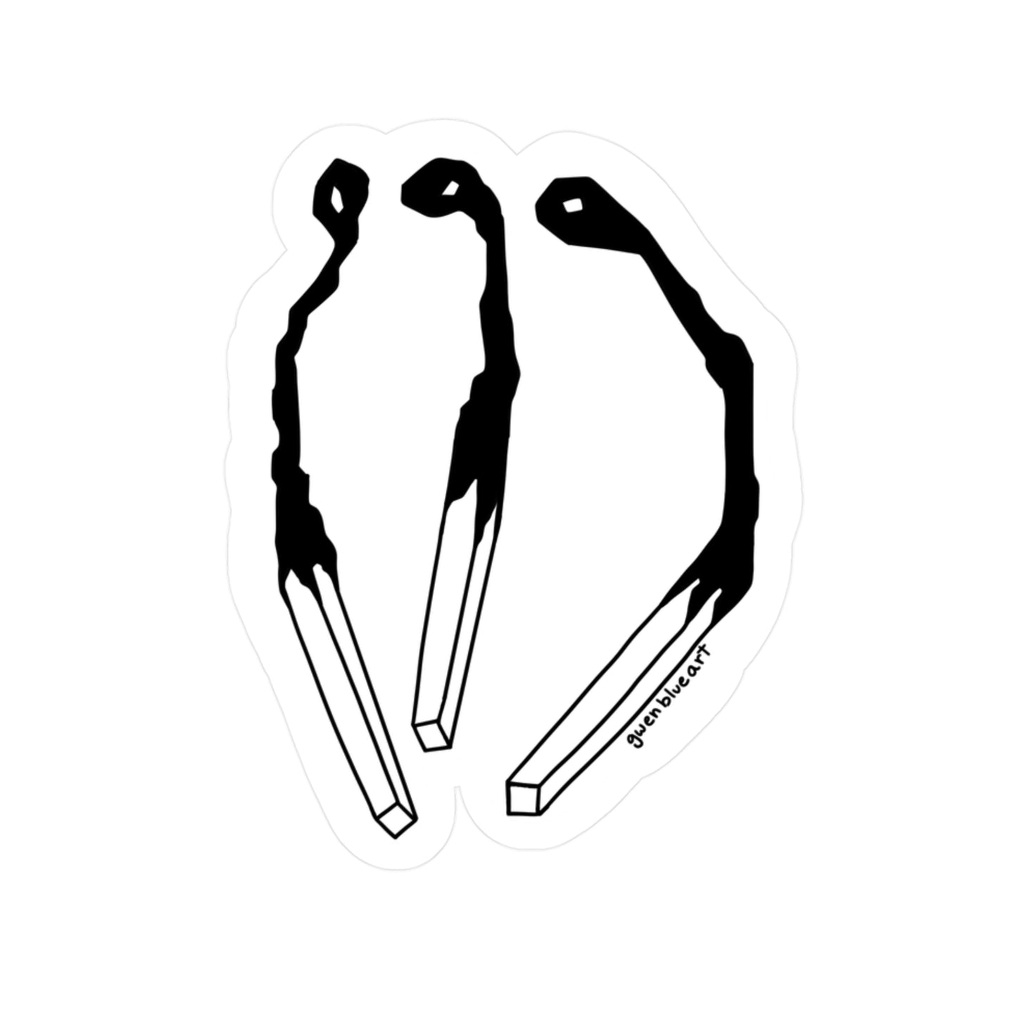 Burnt Matches Sticker