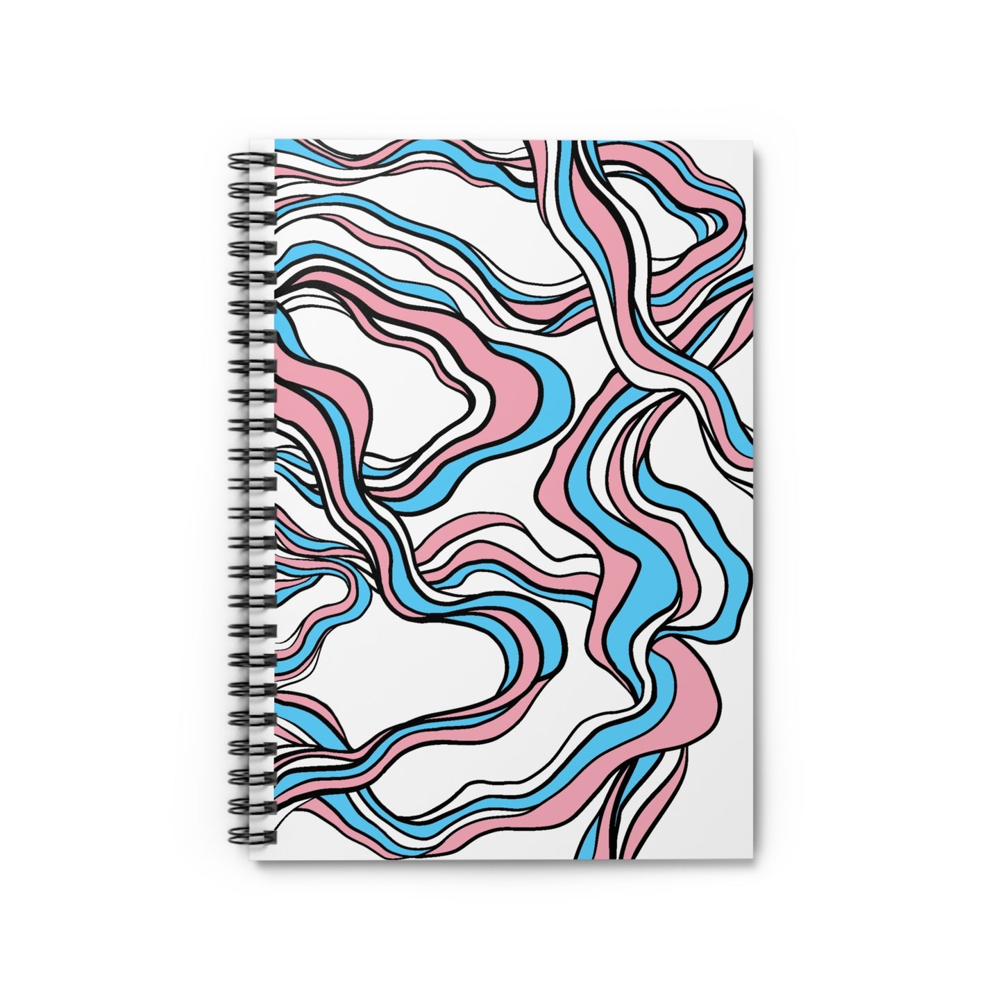 Abstract Spiral Notebook Trans Pride