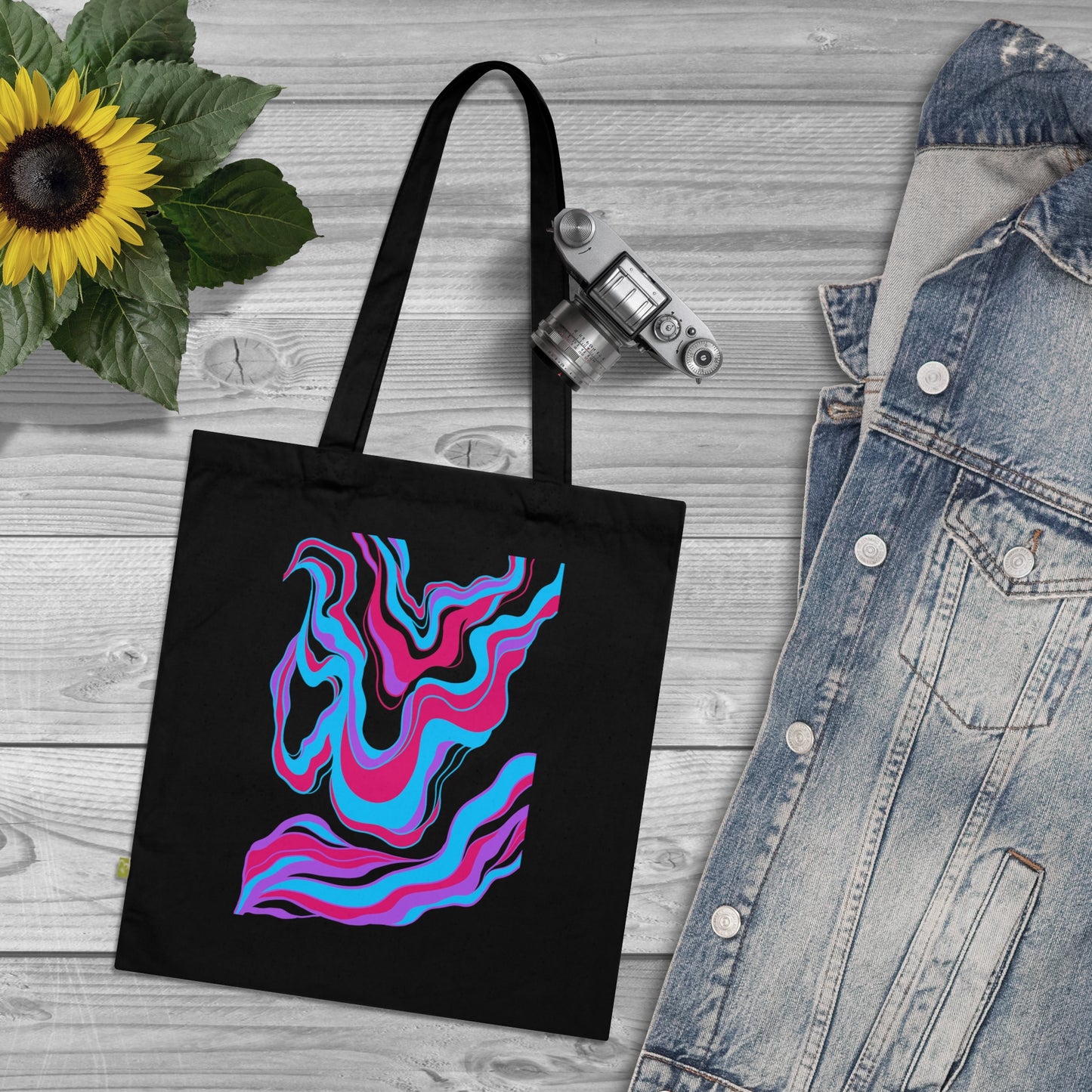 Organic Cotton Tote Abstract One