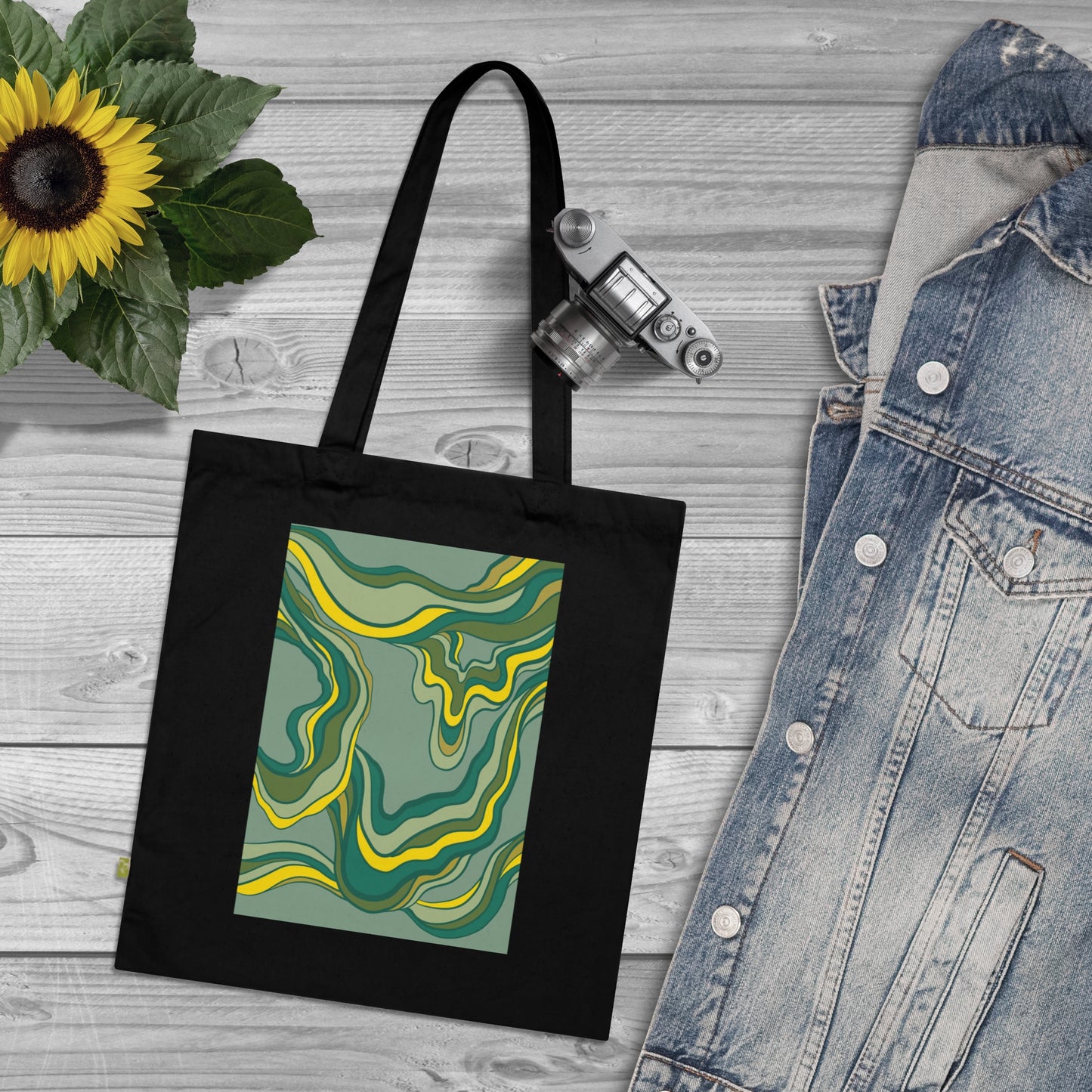 Organic Cotton Tote Abstract Four