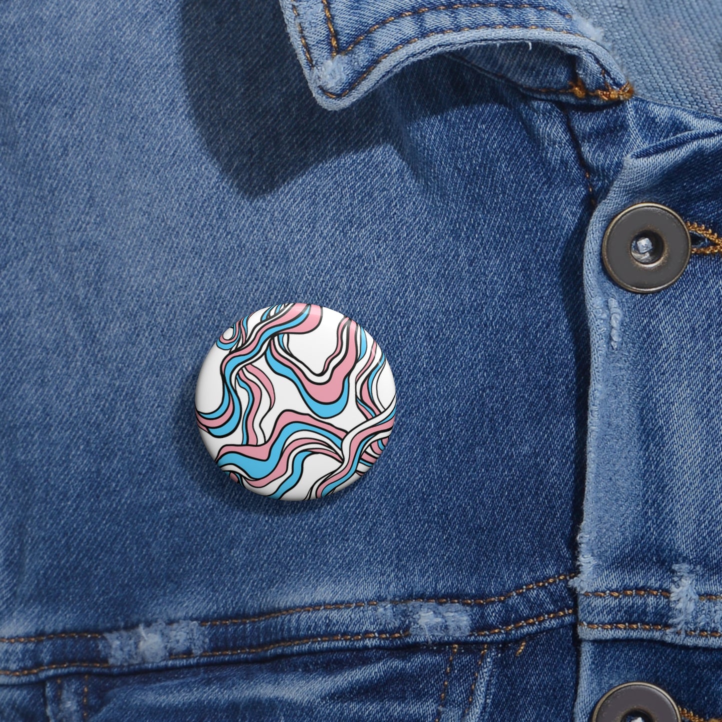 Trans Pride Drip Button