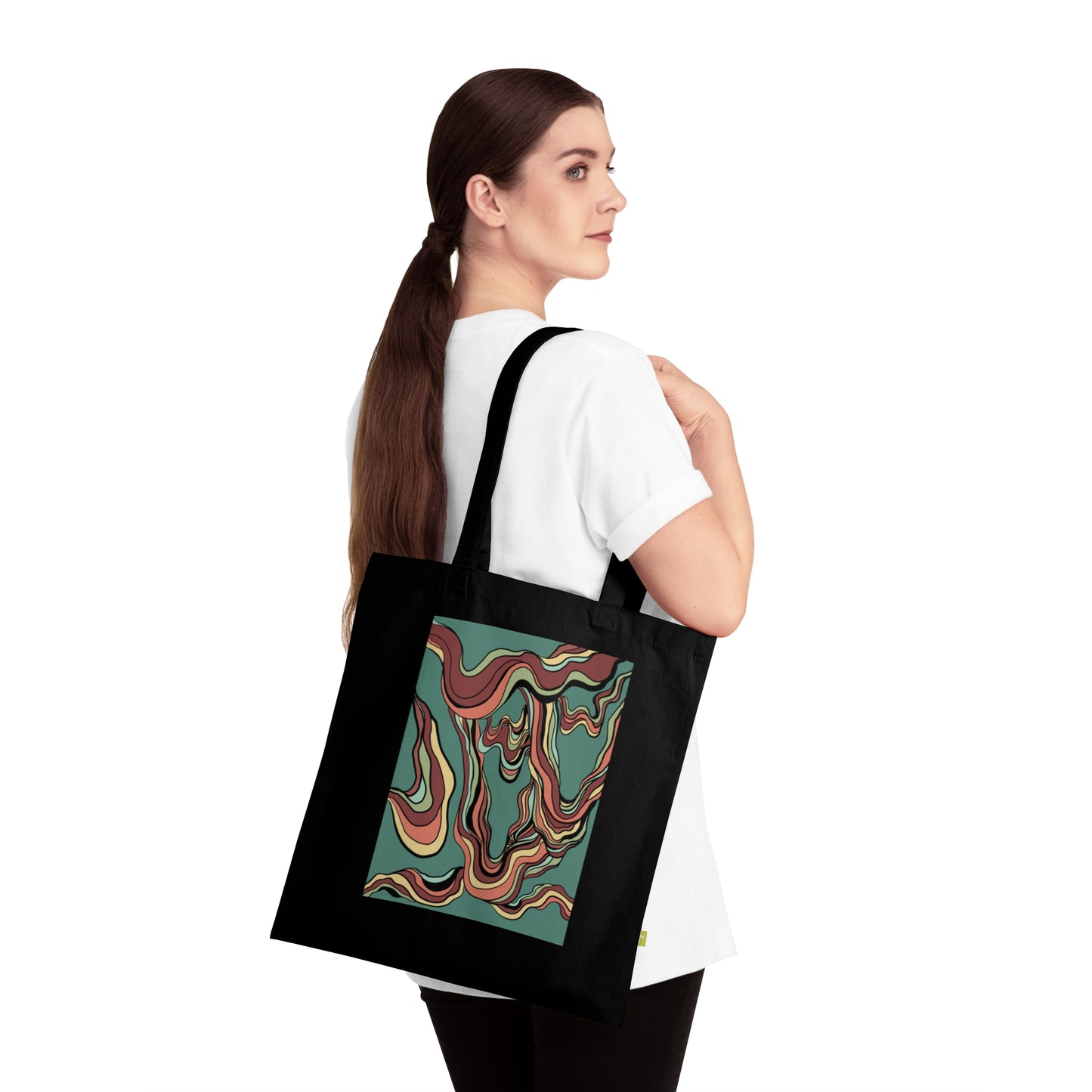 Organic Cotton Tote Abstract Two