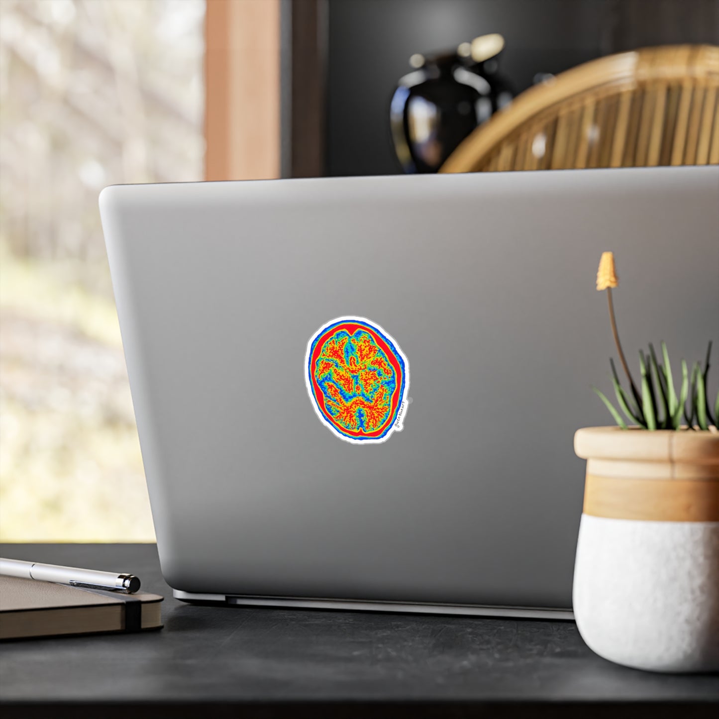 Brain Scan Sticker
