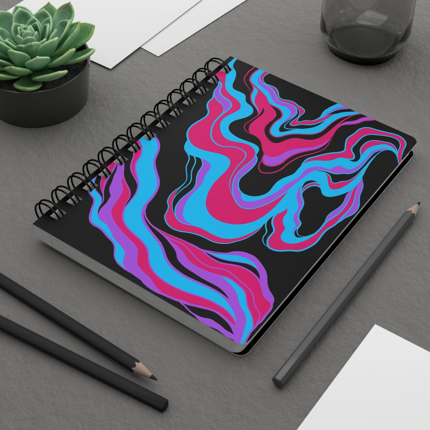 Abstract Spiral Bound Journal