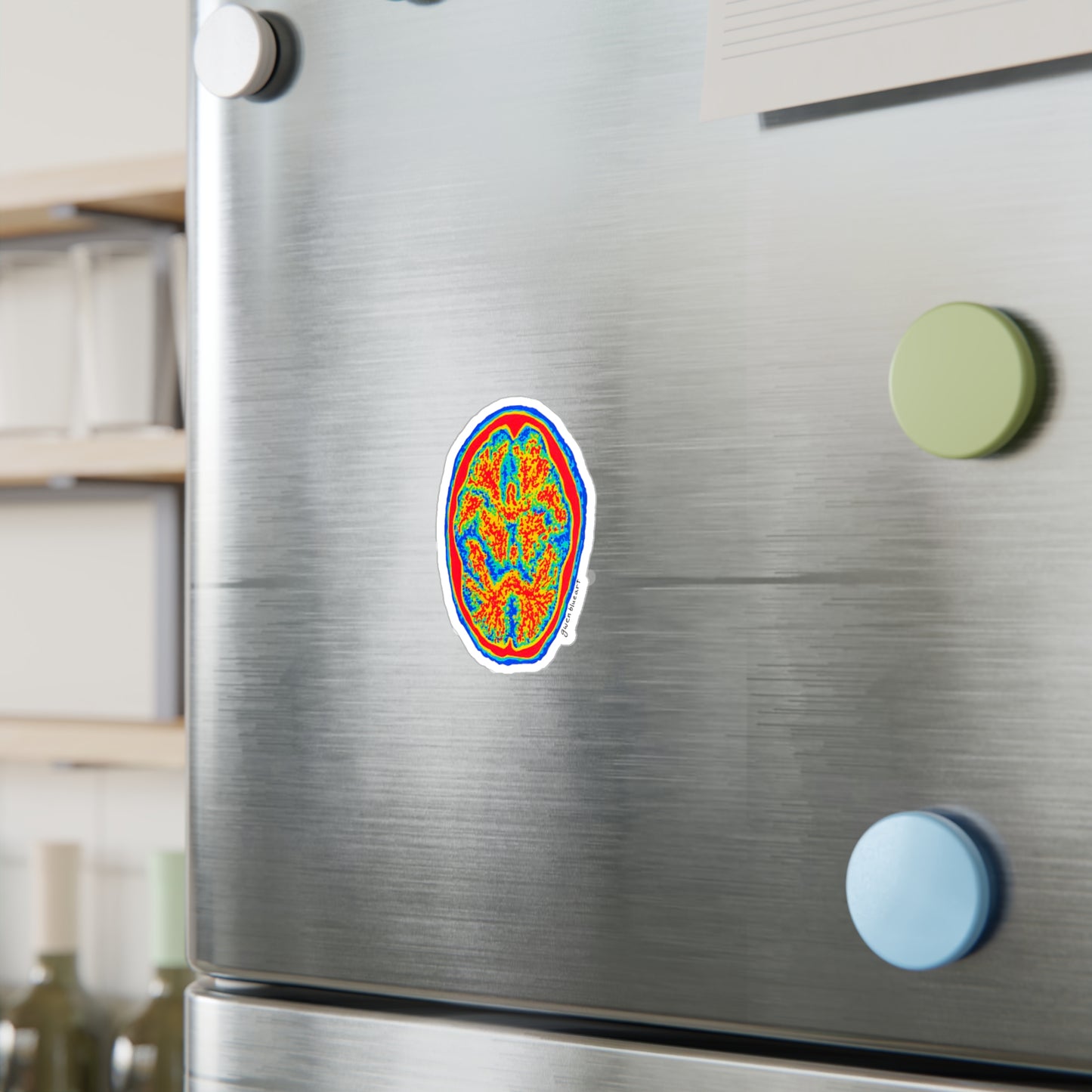 Brain Scan Sticker