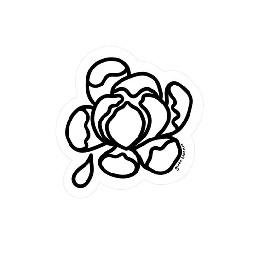 Peony Sticker