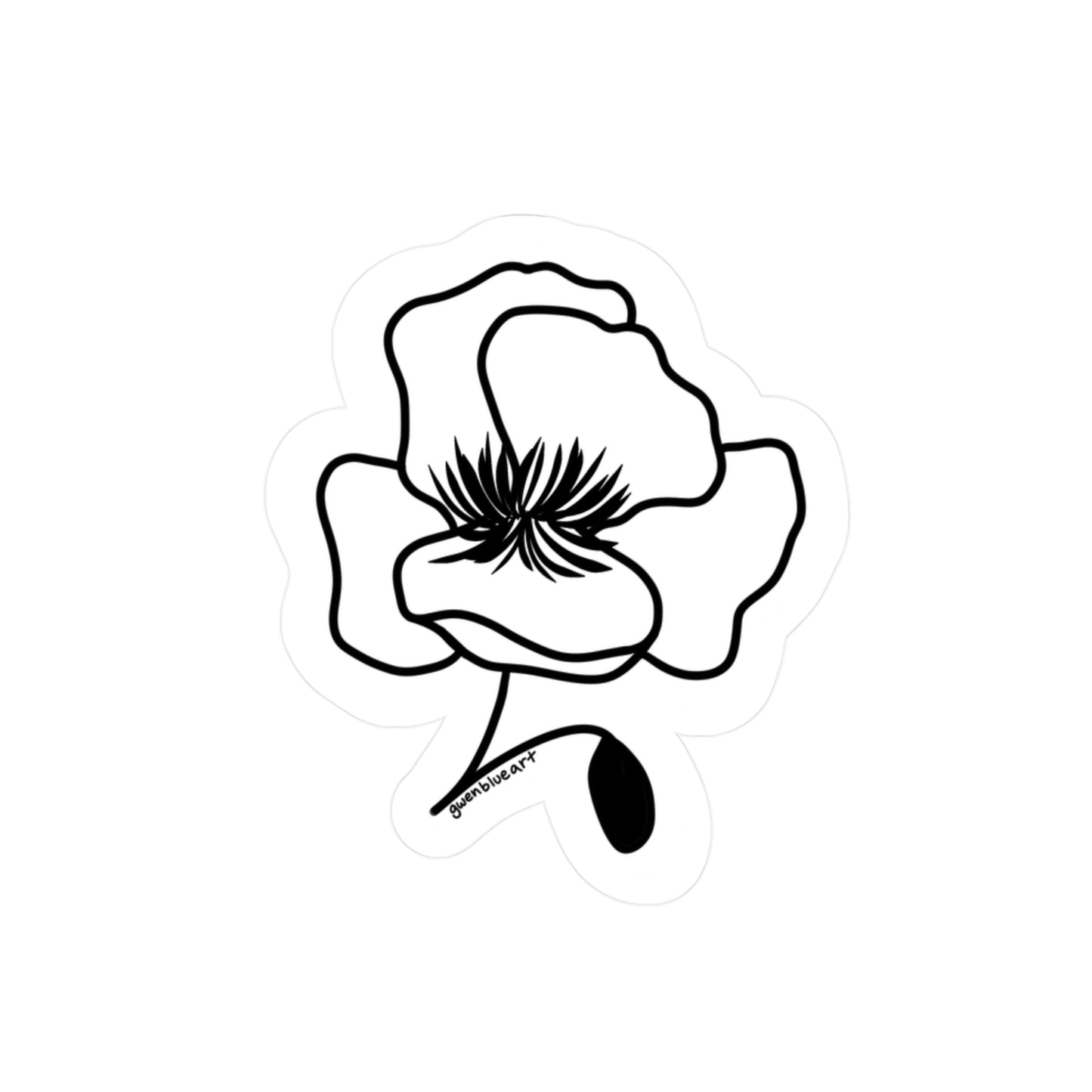 Poppy Sticker