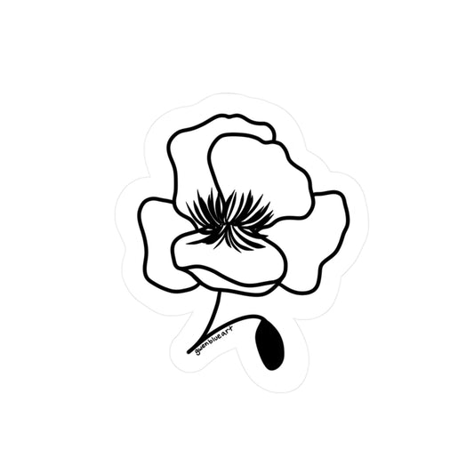 Poppy Sticker